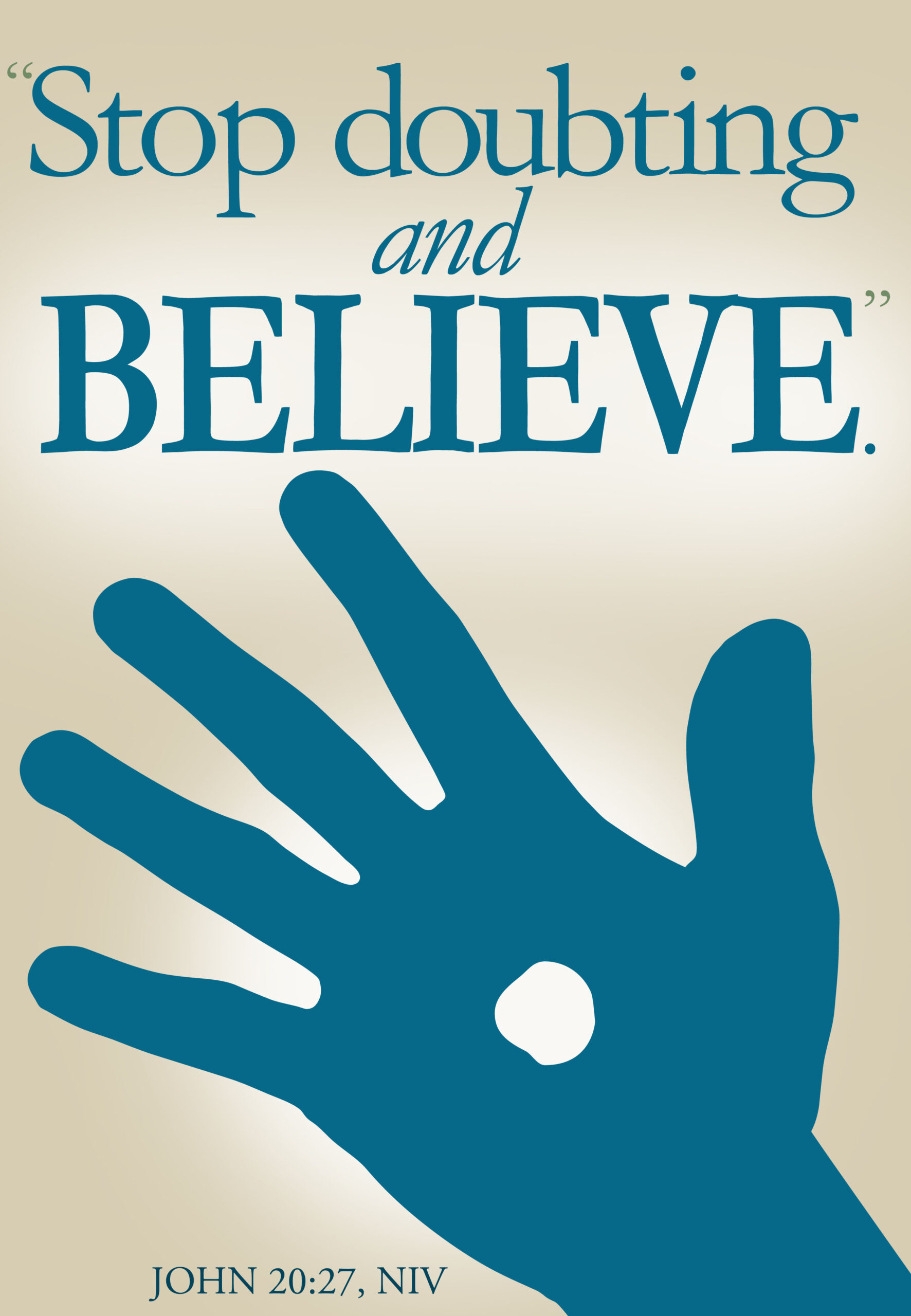 We Stand on the Evidence Faith Sees